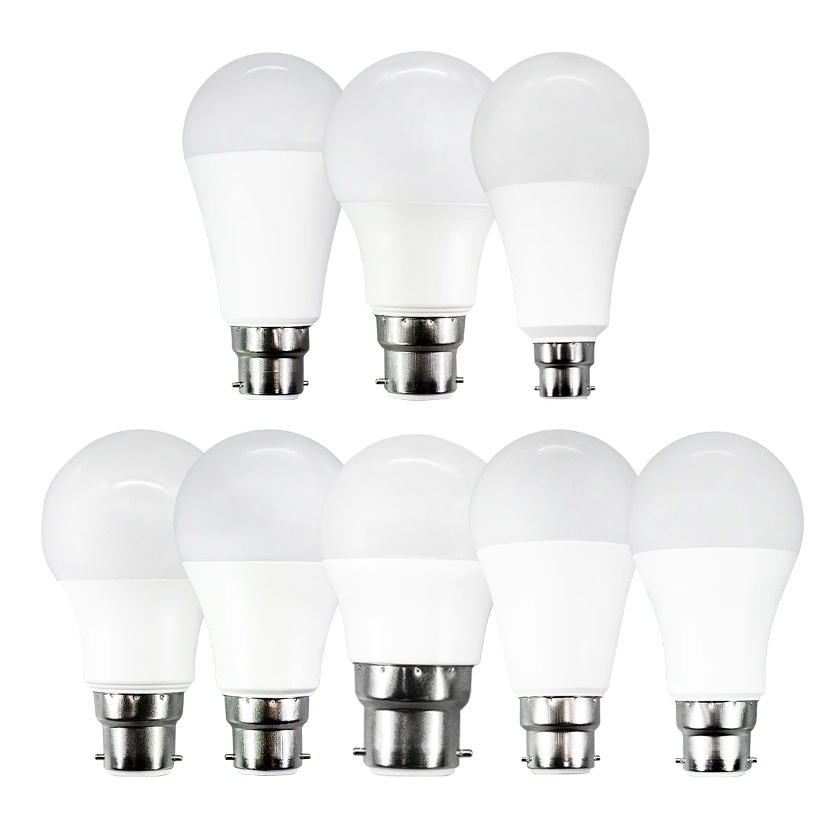 12 قطعة Bombilla LED لمبة مصابيح B22 230 فولت 220 فولت 8 واط 9 واط 10 واط 12 واط 15 واط 18 واط 24 واط ضوء النهار هايت مشرق Lampada غرفة المعيشة المنزل الإنارة