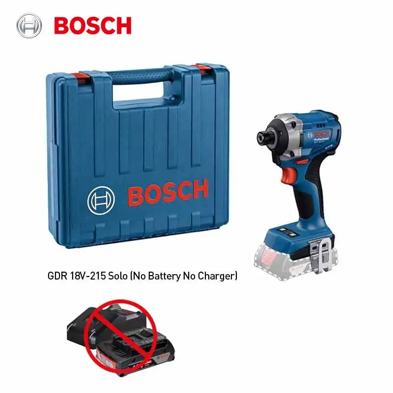 

Bosch Brushless Impact Driver GDR18V-215 2-speed Gears 18V Wireless Electric Screwdriver Drill 215 Nm Torque