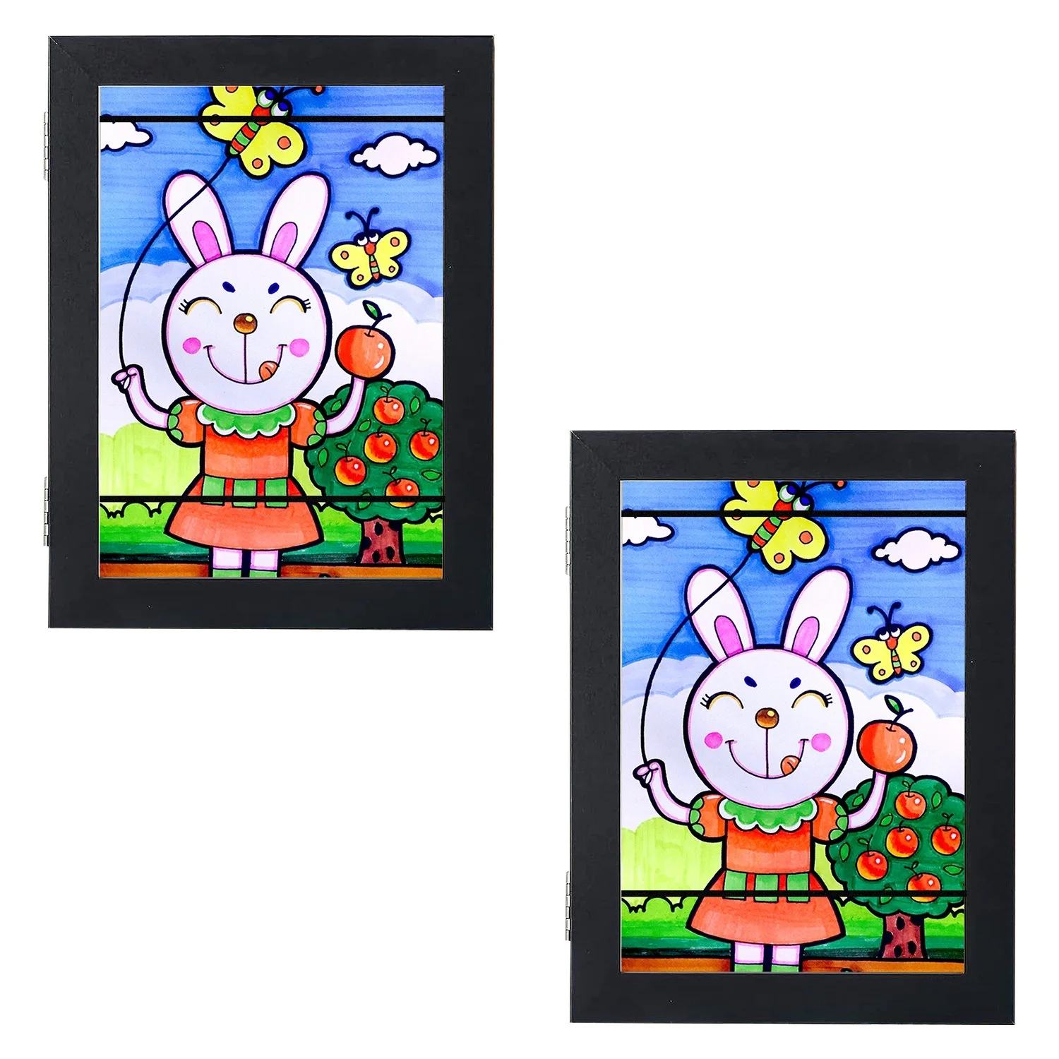 

Art Frame Front Opening Wooden Frame Artwork Display Storage Frame Picture Frame Wall Display for Photo Projects Picture