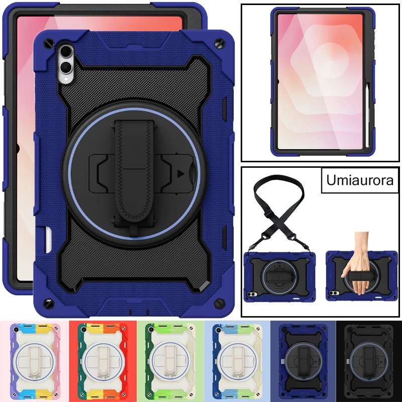 

For Samsung Tab S11 11" SM-X730 X736 S11 Ultra 14.6" SM-X930 X936B Heavy Duty Rugged Tablet Case Shockproof PC Stand Strap Funda
