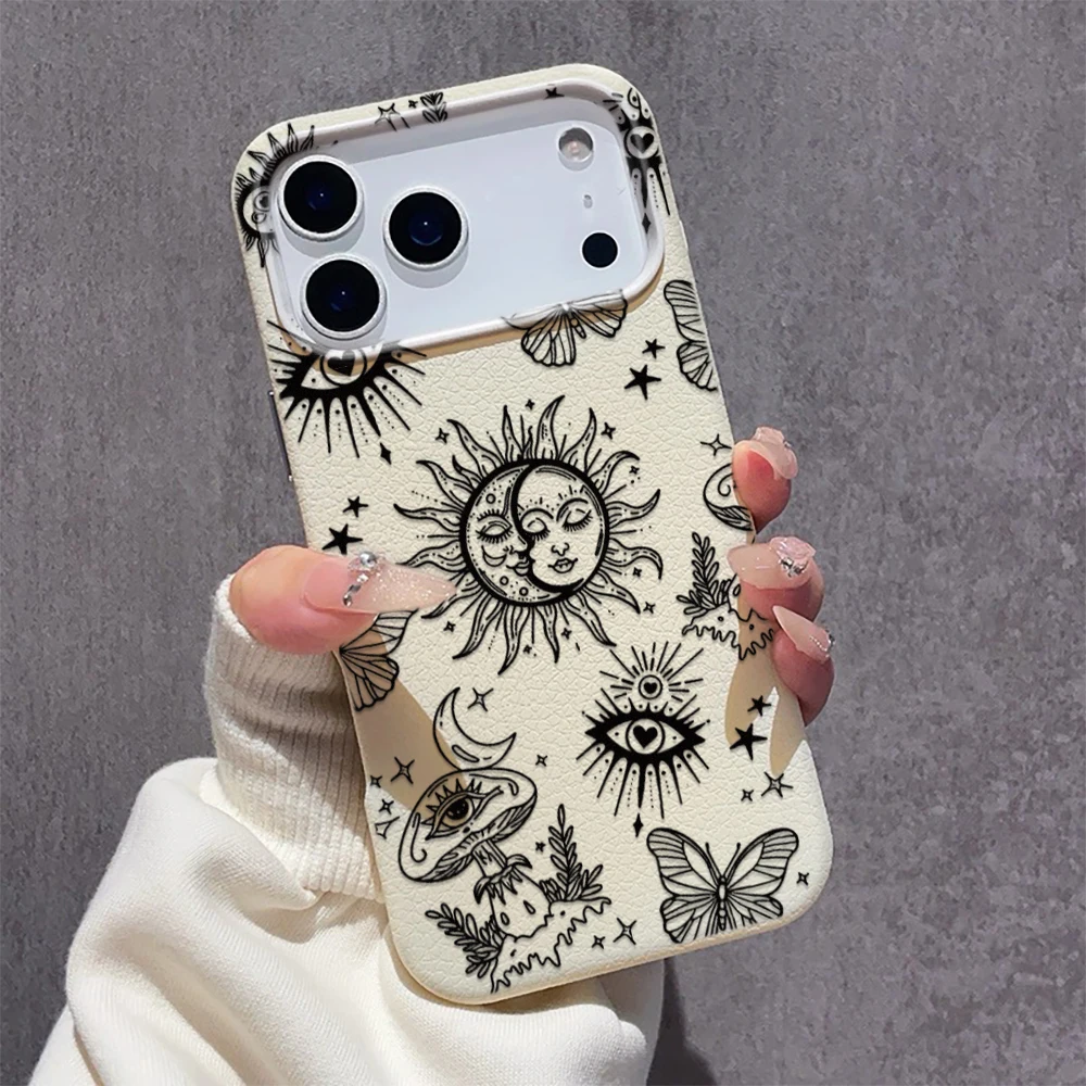 Mystical Sun Phone Case For iphone 11 12 13 14 15 16 17 18 Pro Max Soft TPU Bumper Anti-Scratch Matte
