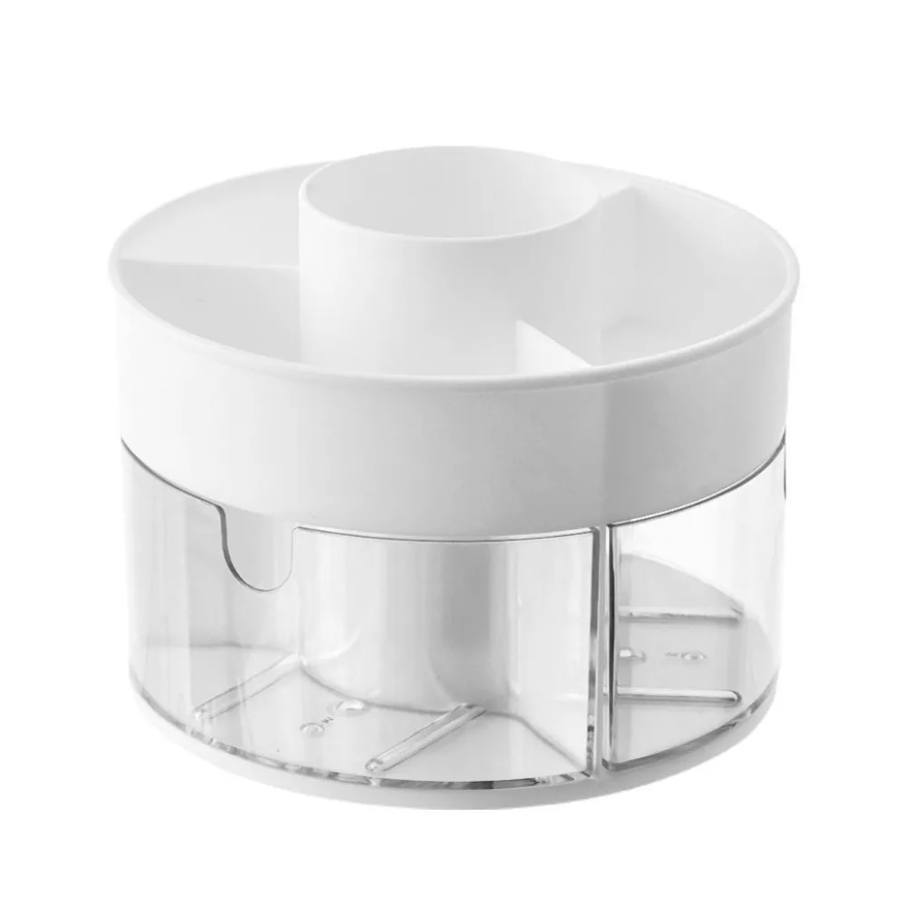 صندوق تخزين 360 °   حامل قلم دوار قرطاسية مقاوم للغبار حامل فرشاة للمكياج مقاوم للماء ذو سعة كبيرة منظم قلم رصاص