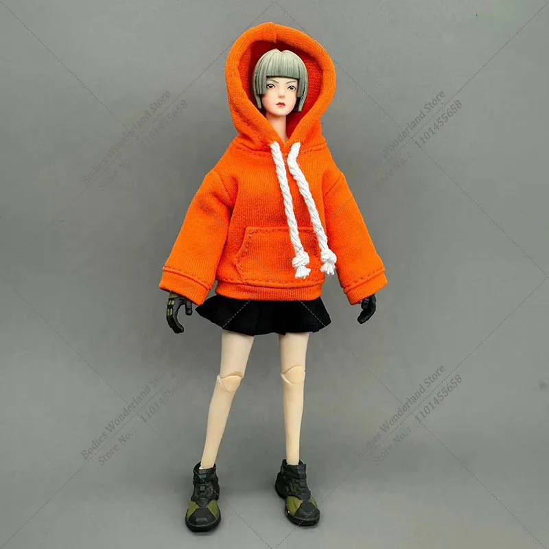 In Stock HASUKI CS014 1/12 Scale Baseball Coat Pleated Skirt Mobile Suit Girl Clothes Set for 6 Inch Female Action Figure Doll