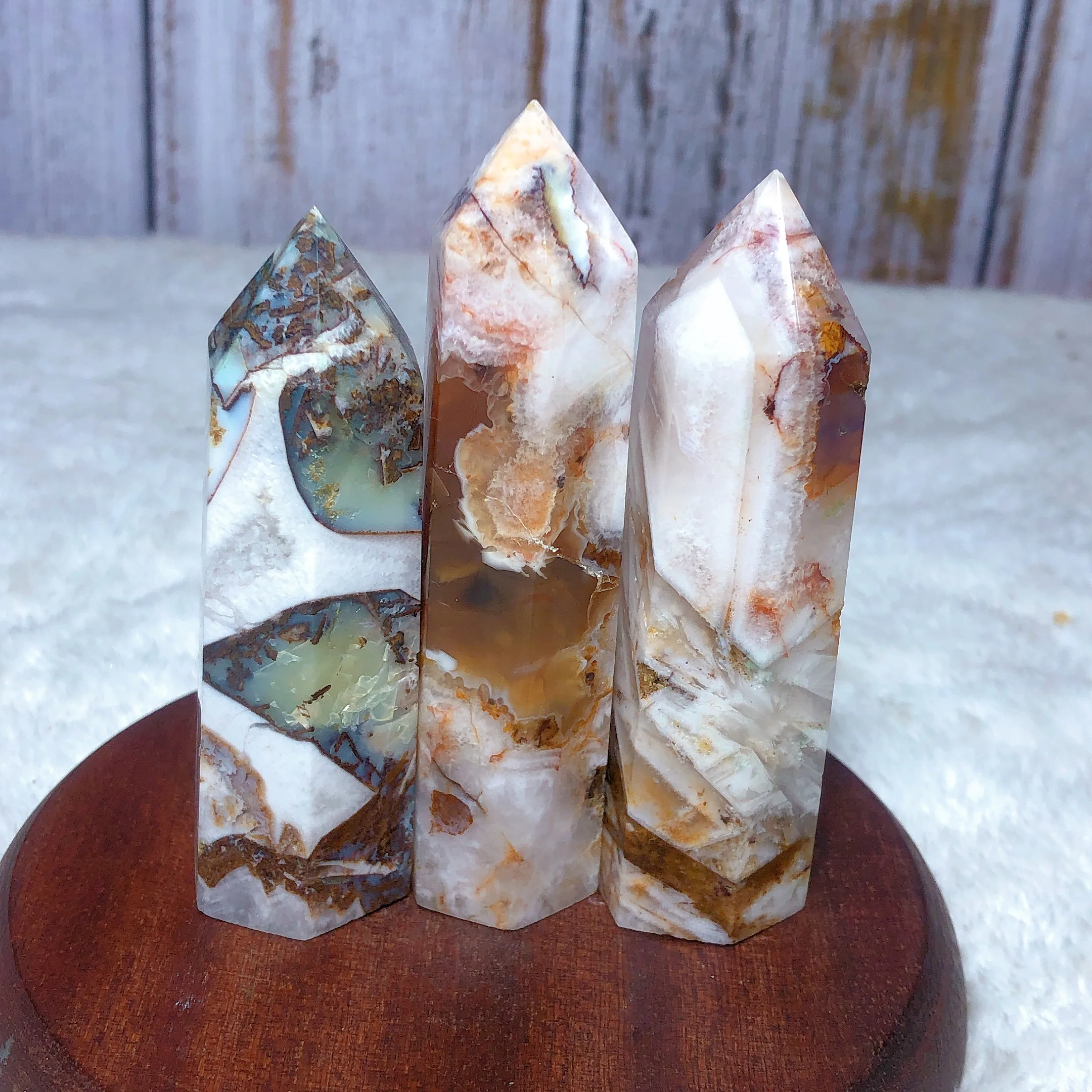 

Natural Crystal Cappuccino Tower Gemstones Colorful Druzy Mineral Energy Stone Reiki Home Decorations Gift