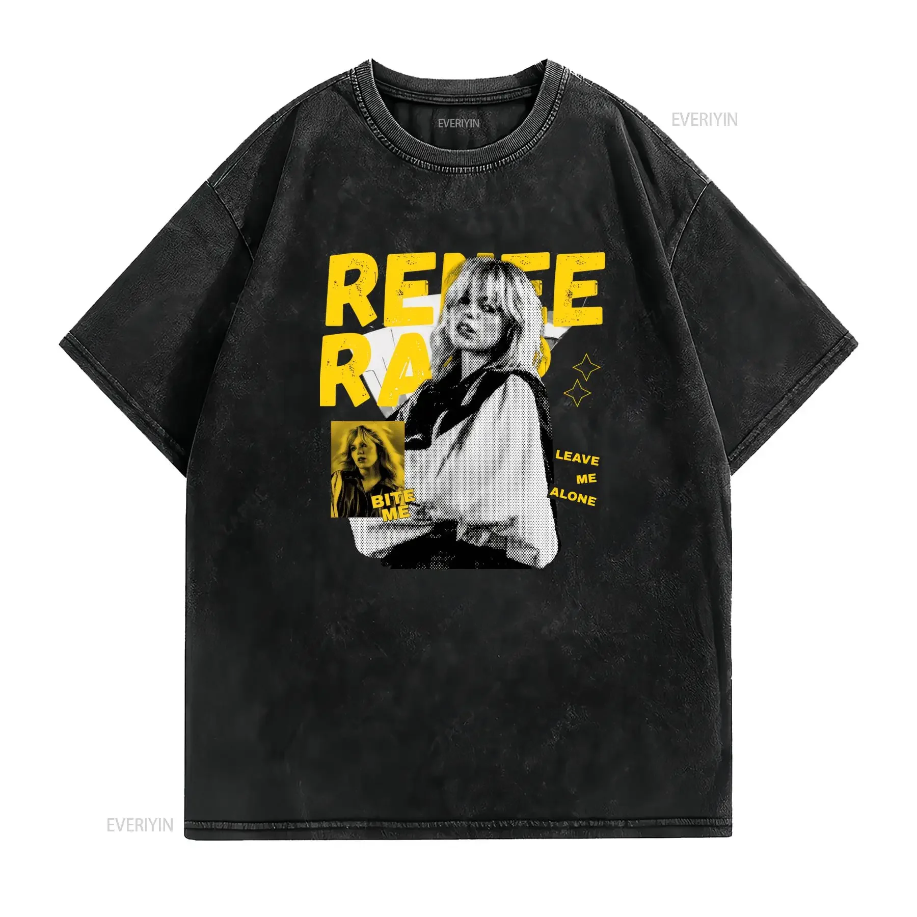 Camiseta Vintage Renee Rapp Bootleg Fan vintage Washed Comfortable streetwear fashion Top For Everyday Wear Stylish