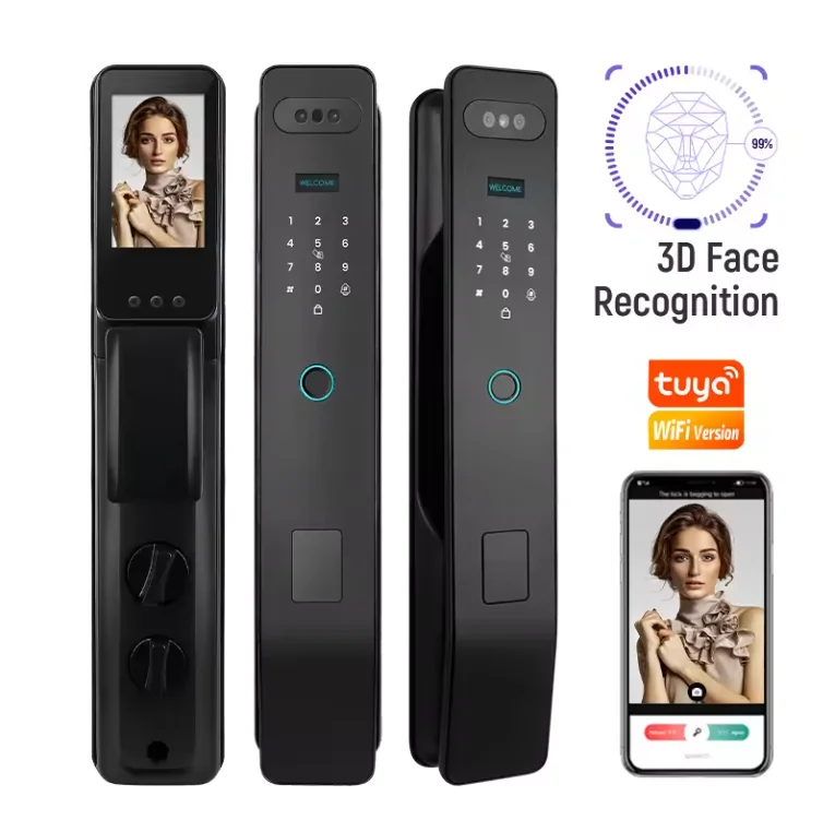 Imagem -06 - Lezn-tuya Smart Door Lock Câmera Wifi Automática Reconhecimento de Impressão Digital de Rosto Oem Fabricação Fábrica