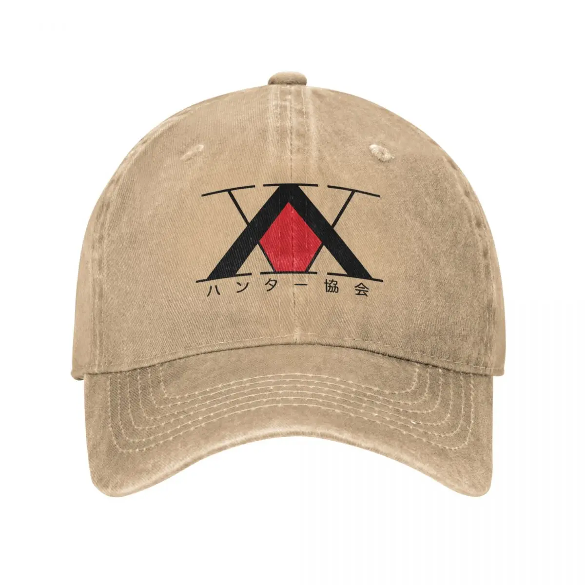 Hunter X Hunter Hunter Association Baseball Cap Casual Distressed Denim Snapback Hat Outdoor Unstructured Soft Hats Cap