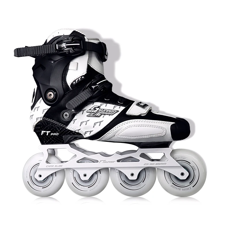 

Регулируемые 4-колесные карбоновые роликовые коньки для взрослых, материал подошвы из ПВХ, полипропиленовое шасси, полиуретановый материал для использования на открытом воздухе