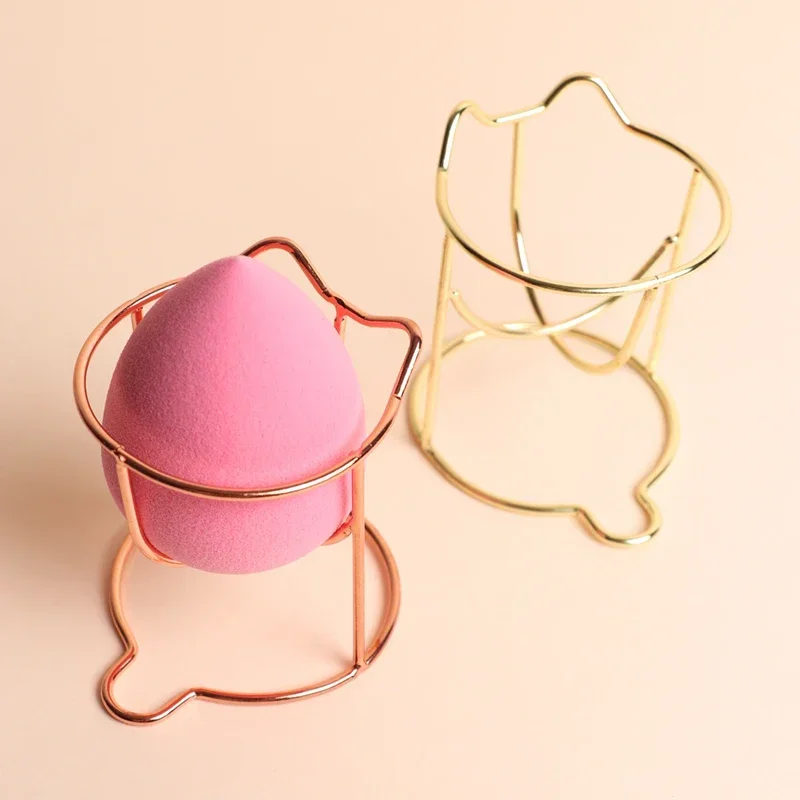 Cute Beauty Egg Bracket  Dryer Cosmetic Makeup Sponge Gourd Powder Puff Rack  Organizer Box Shelf Holder Storage Tools 1 Pcs