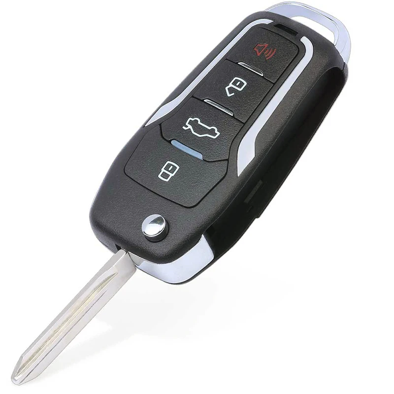 KEYECU 315MHz CWTWB1U331 Upgraded Flip Remote Key Fob 3+1 4 Button for Ford Explorer, for Lincoln Town Car LS, for Mercury Sable