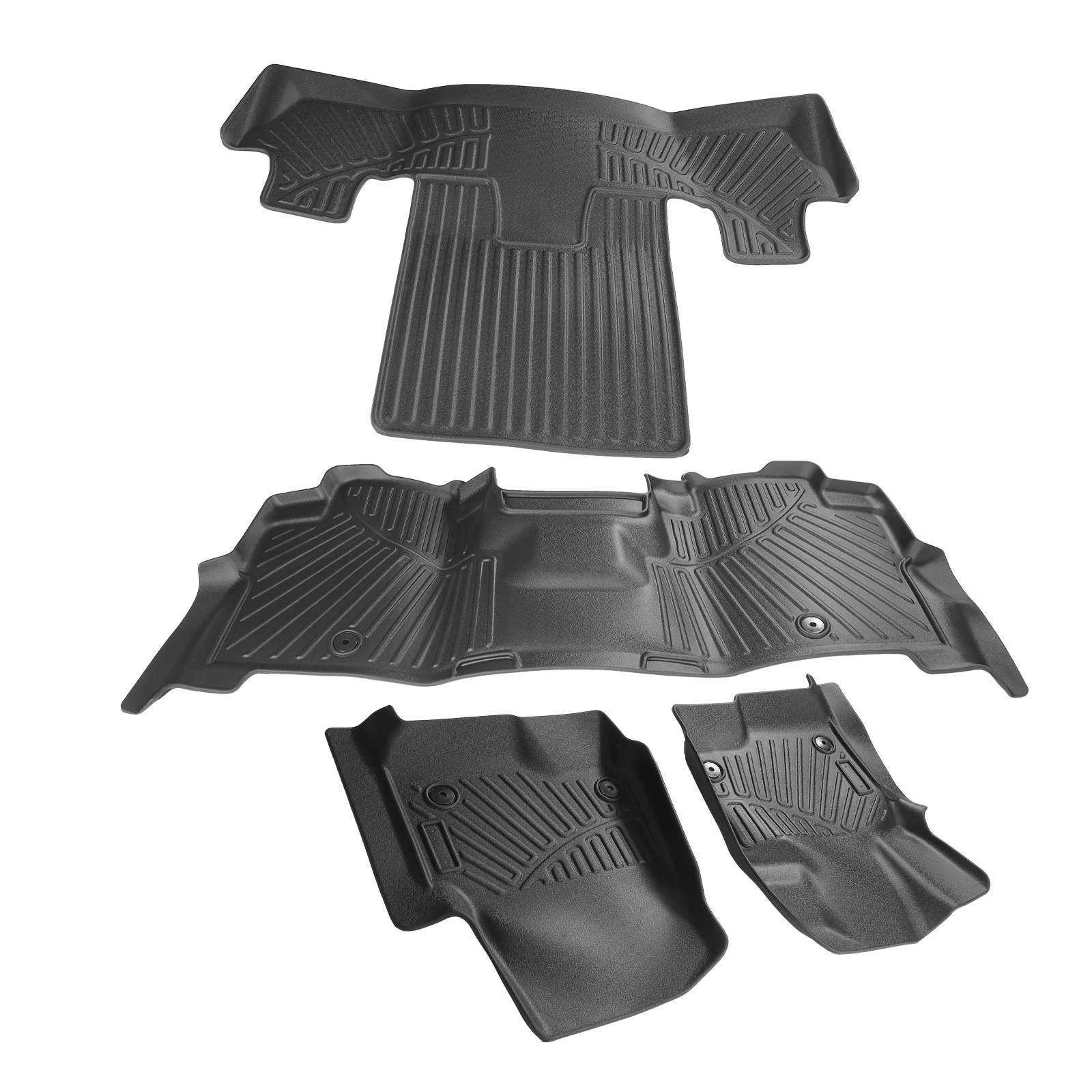 

Floor Mats Liner Waterproof For Ford Expedition Max 18-2024 Rubber Anti-Slip