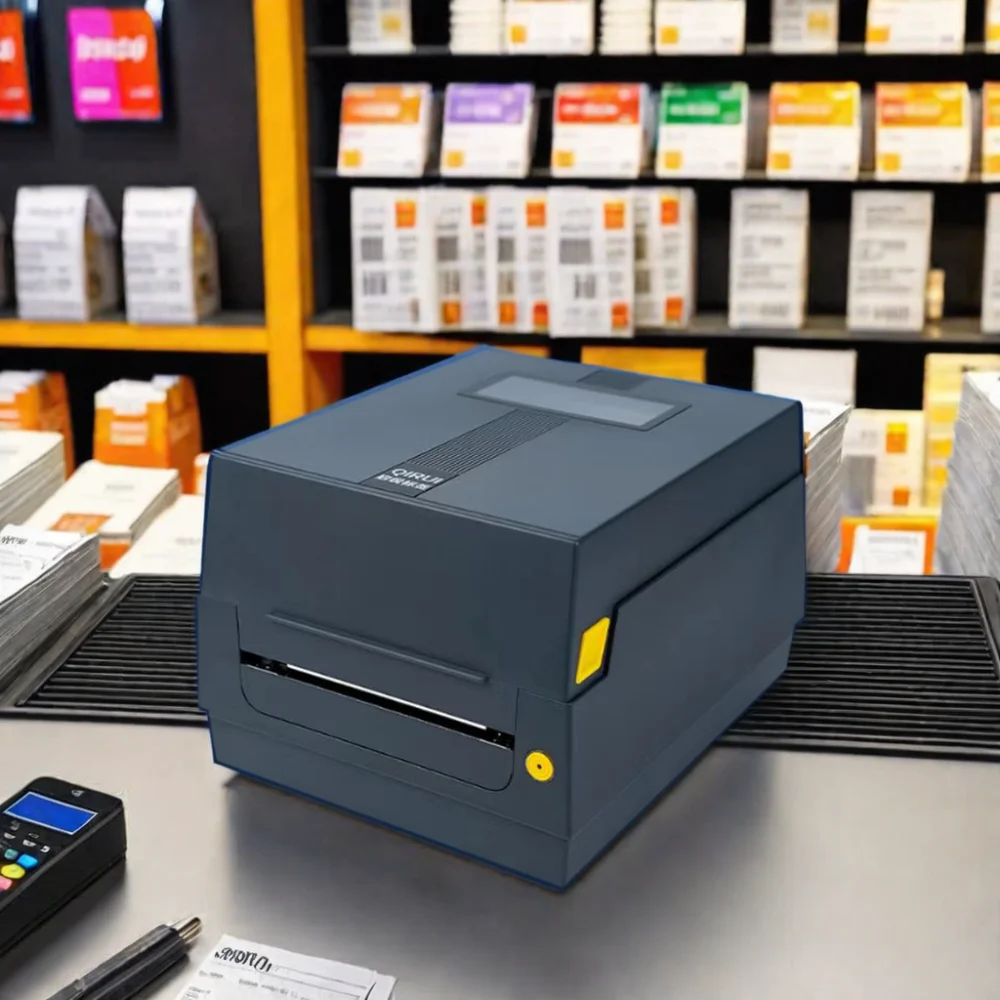 110mm 4x6 Thermal Transfer Thermal Printer Multi-function for Barcode Label and Waybill Printing