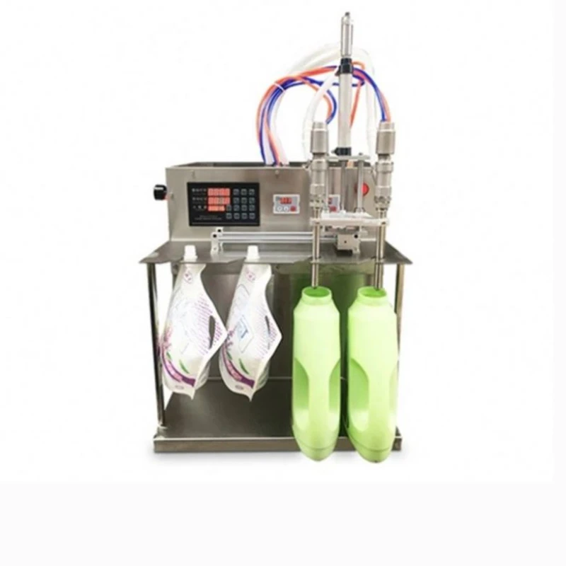 Semi Automatic Sauce Ketchup Cream Liquid Stand up Spout Pouch Filling Machines Water Oil Filling Capping Packing Machine