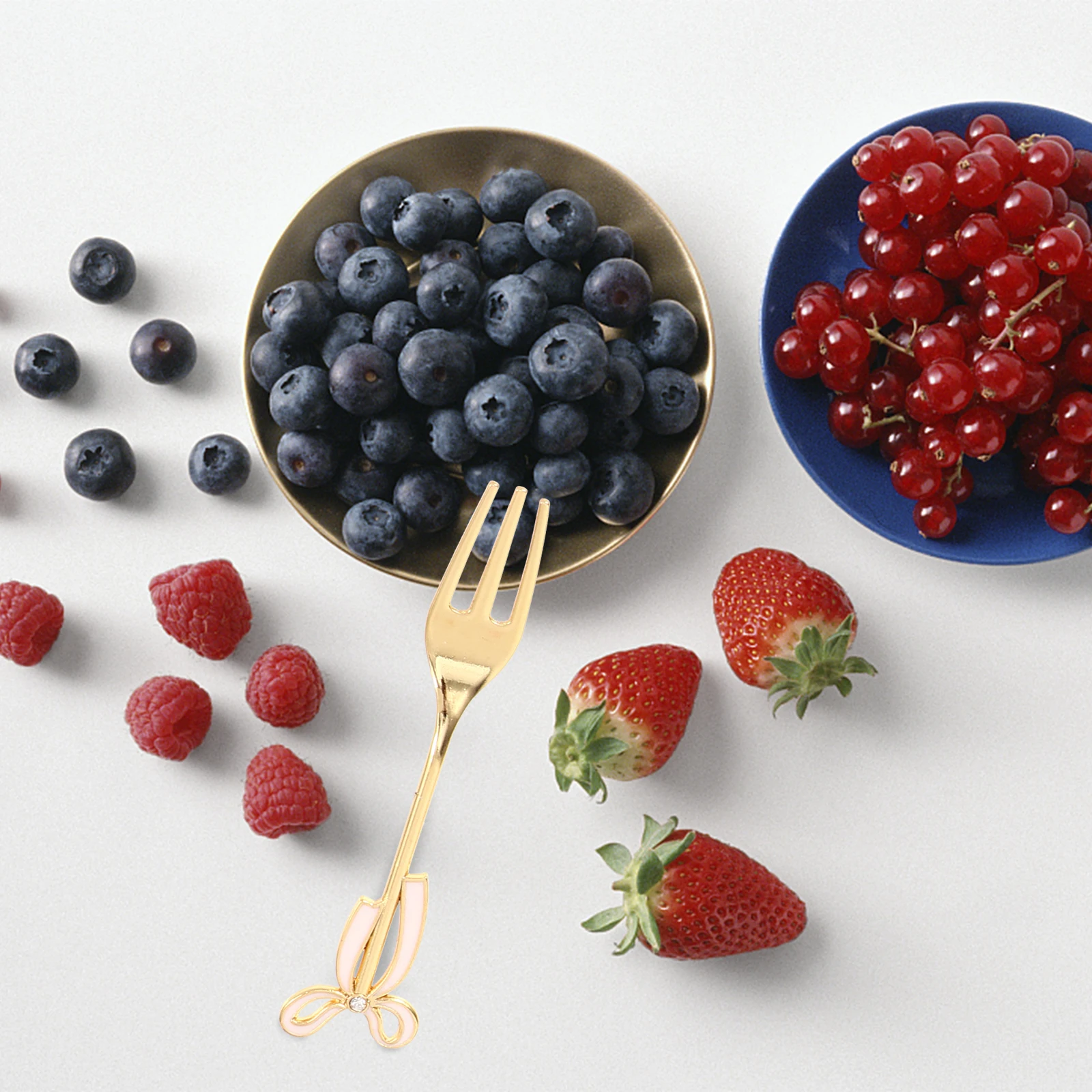 

1Set Food Forks for Family Party Dessert Cake Snacks Kitchen Use Fruit Fork Food Forks Dessert Fork