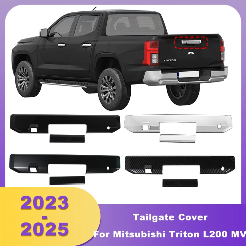 

Хромированная крышка задней ручки из АБС-пластика, накладка на заднюю дверь, чаша задней двери для Mitsubishi Triton L200 MV 2023 2024 2025 Pickup