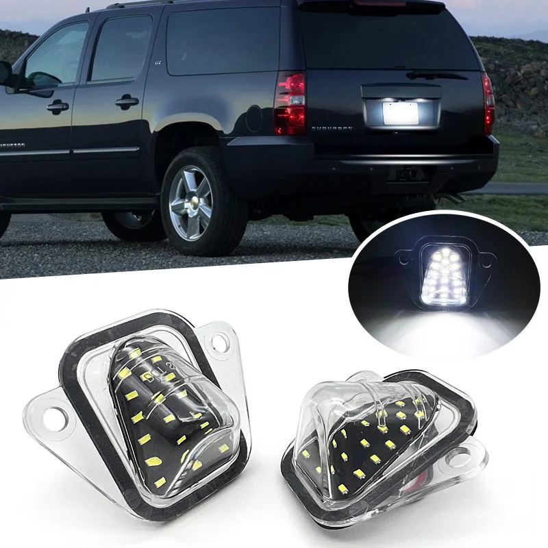 LED License Lamp For Chevrolet Suburban 1500/2500 For Chevrolet Tahoe For GMC Yukon For Cadillac Escalade (ESV) 2007-2014