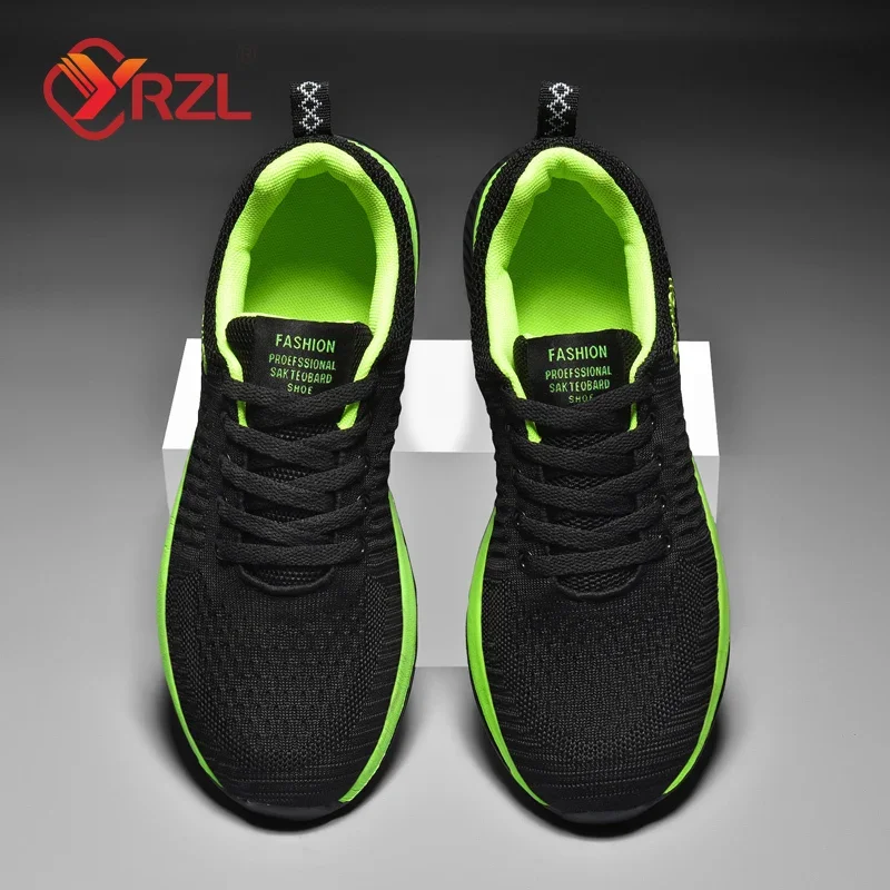 YRZL-Chaussures de course pour hommes et femmes, baskets de sport légères, maille classique, respirantes, décontractées, couple, mode