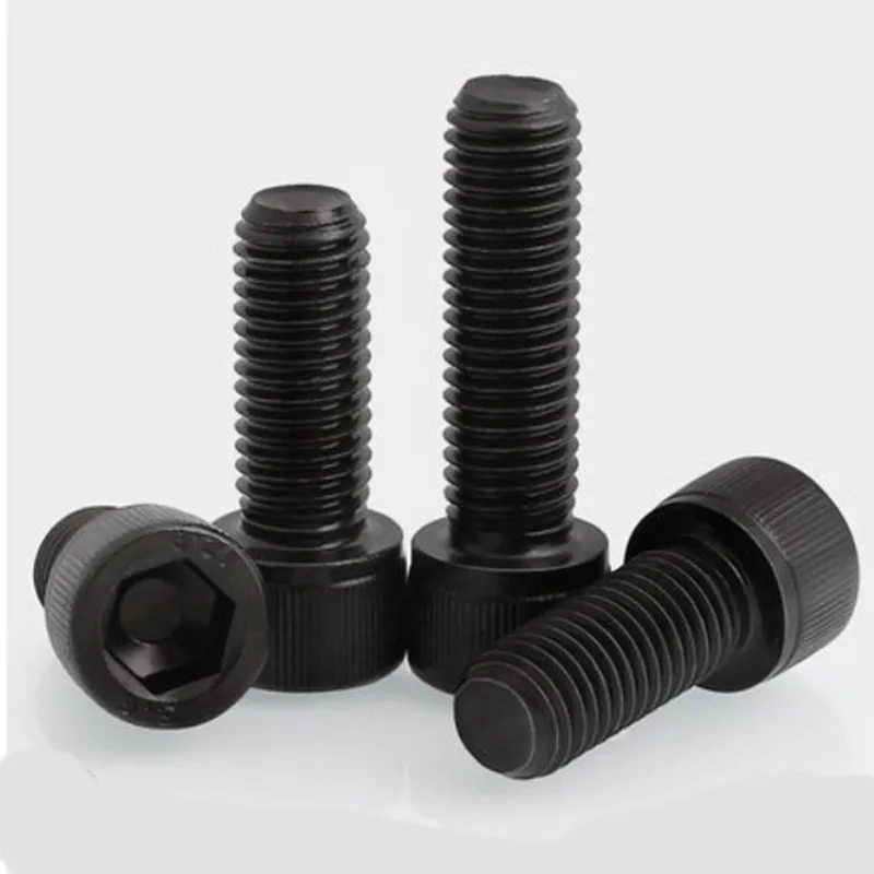 10pcs-50pcs DIN912 M3*3/4/5/6/7/8/9/10/11/12/13/14/16/18/20 to 100mm Grade 12.9 black hexagon Hex Socket allen Head Cap Screw