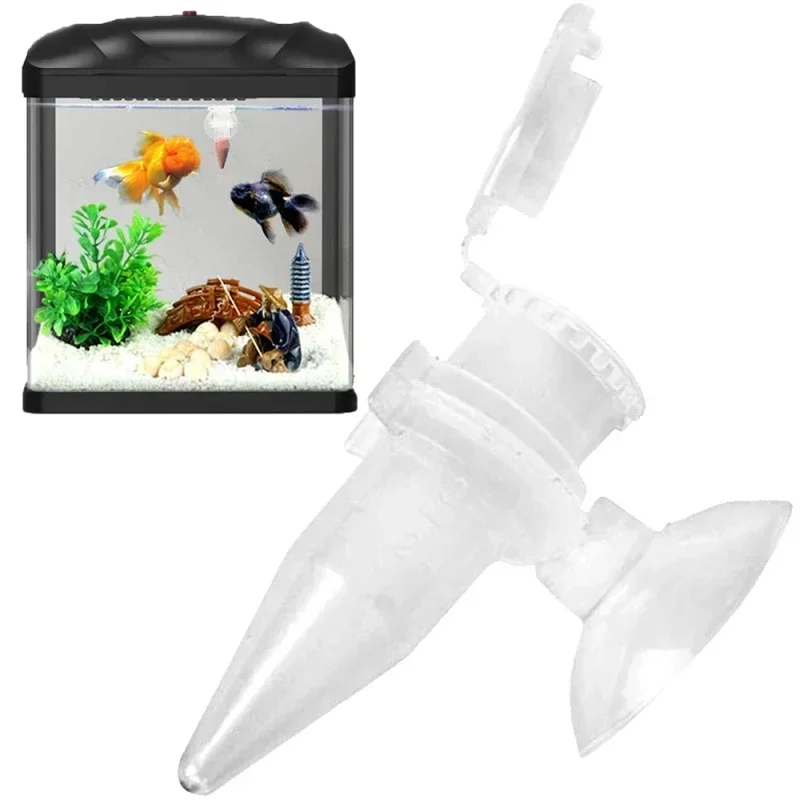 Immagine 6: Alimentatore automatico per pesci Cono Gamberetti Uovo Verme Imbuto Tazza Strumento di alimentazione Anello Serbatoio ornamentale Accessori per acquari con aspirazione