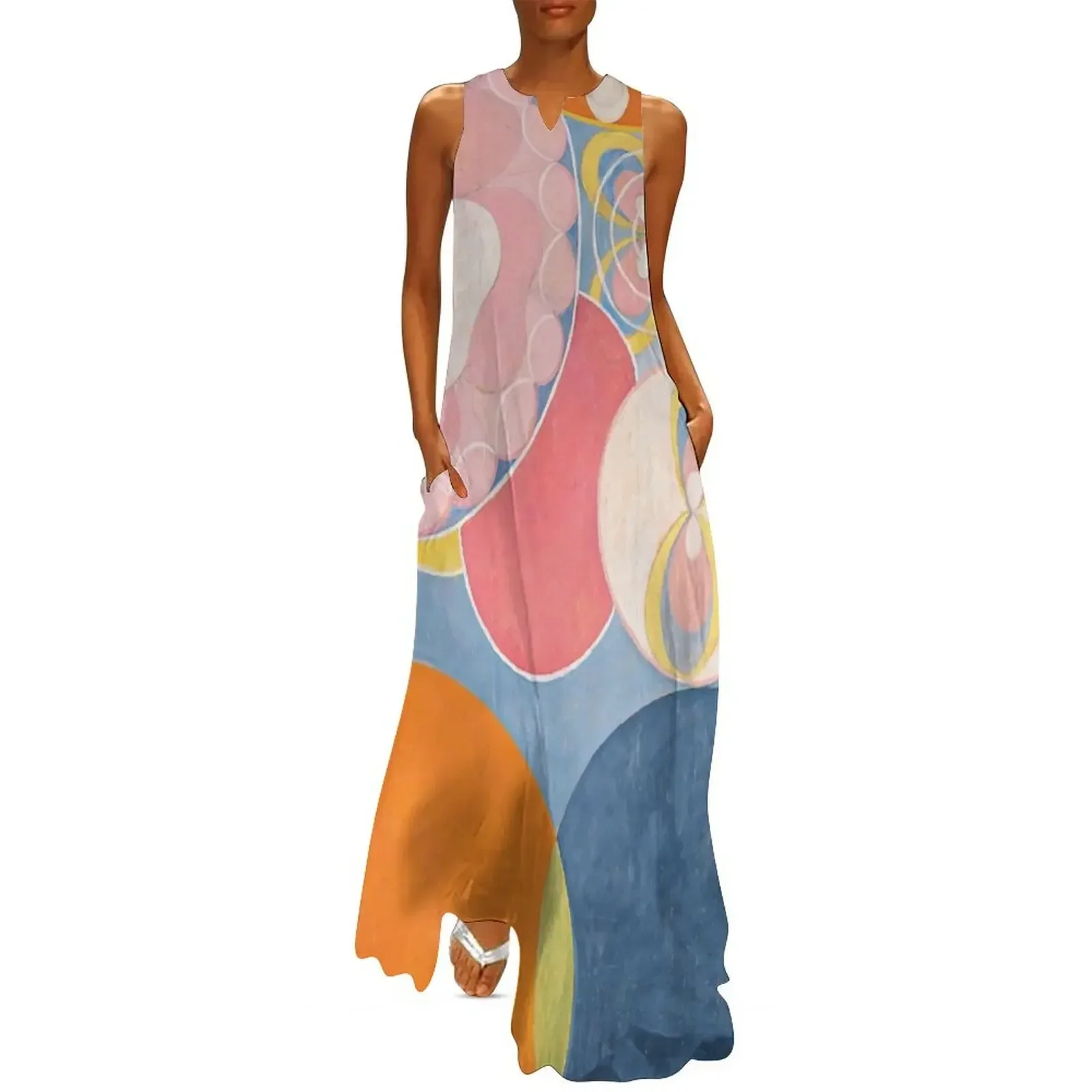 

HD Grupp IV, nr 2, by Hilma af Klint 1907 HIGH DEFINITION Long Dress women's fashion dresses prom clothes Dress