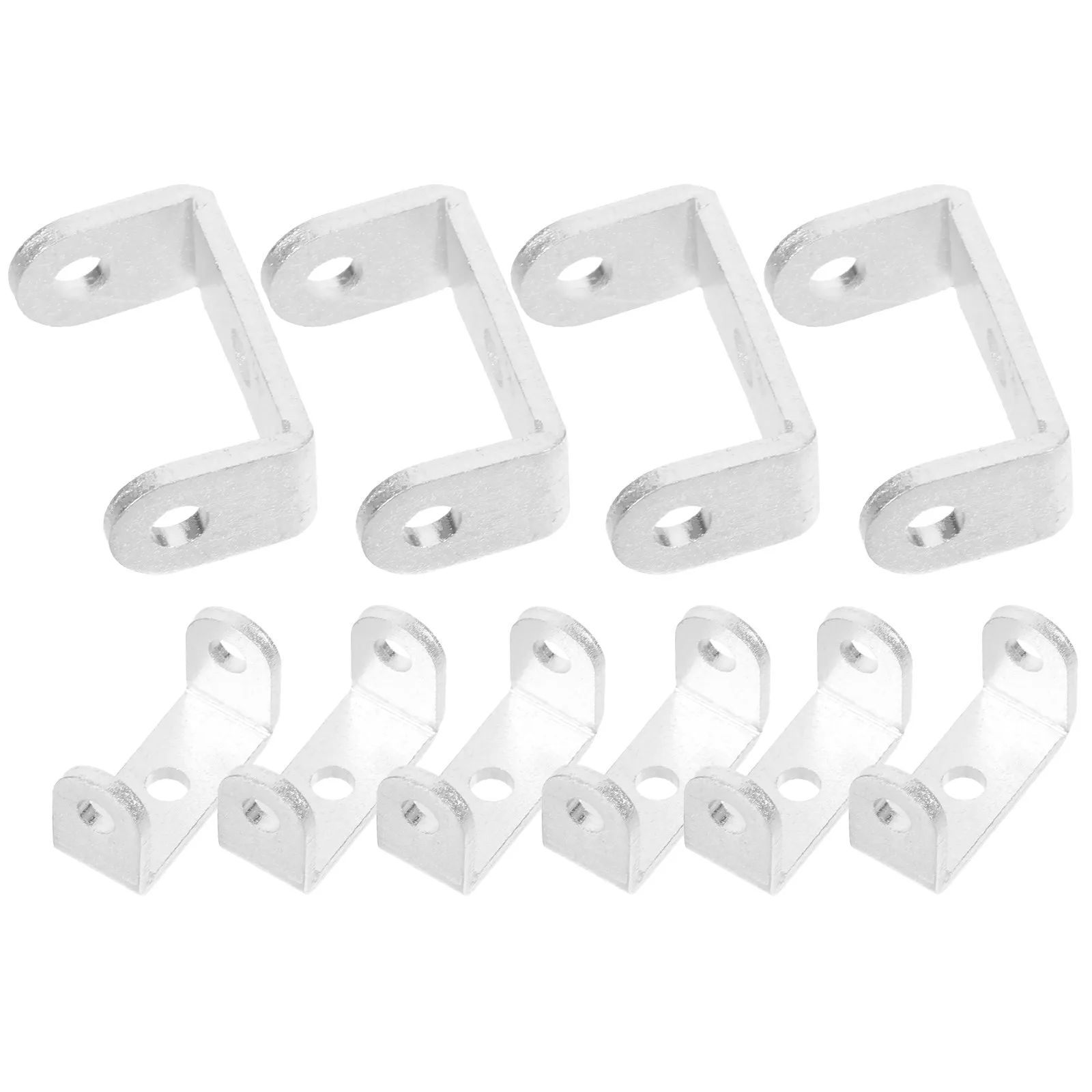10Pcs U Bracket Accessories Aluminum Alloy Heavy Duty Panels Mounting Brackets Door Barricade Security Bar Holders