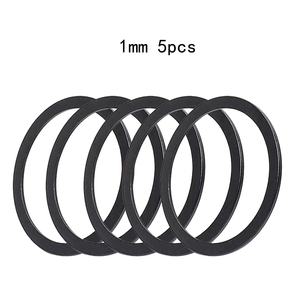 5pcs Aluminium Alloy Cassette Flywheel Hub Spacer Bicycle Cycling Axis Bottom Bracket Gaskets Bike Accessories