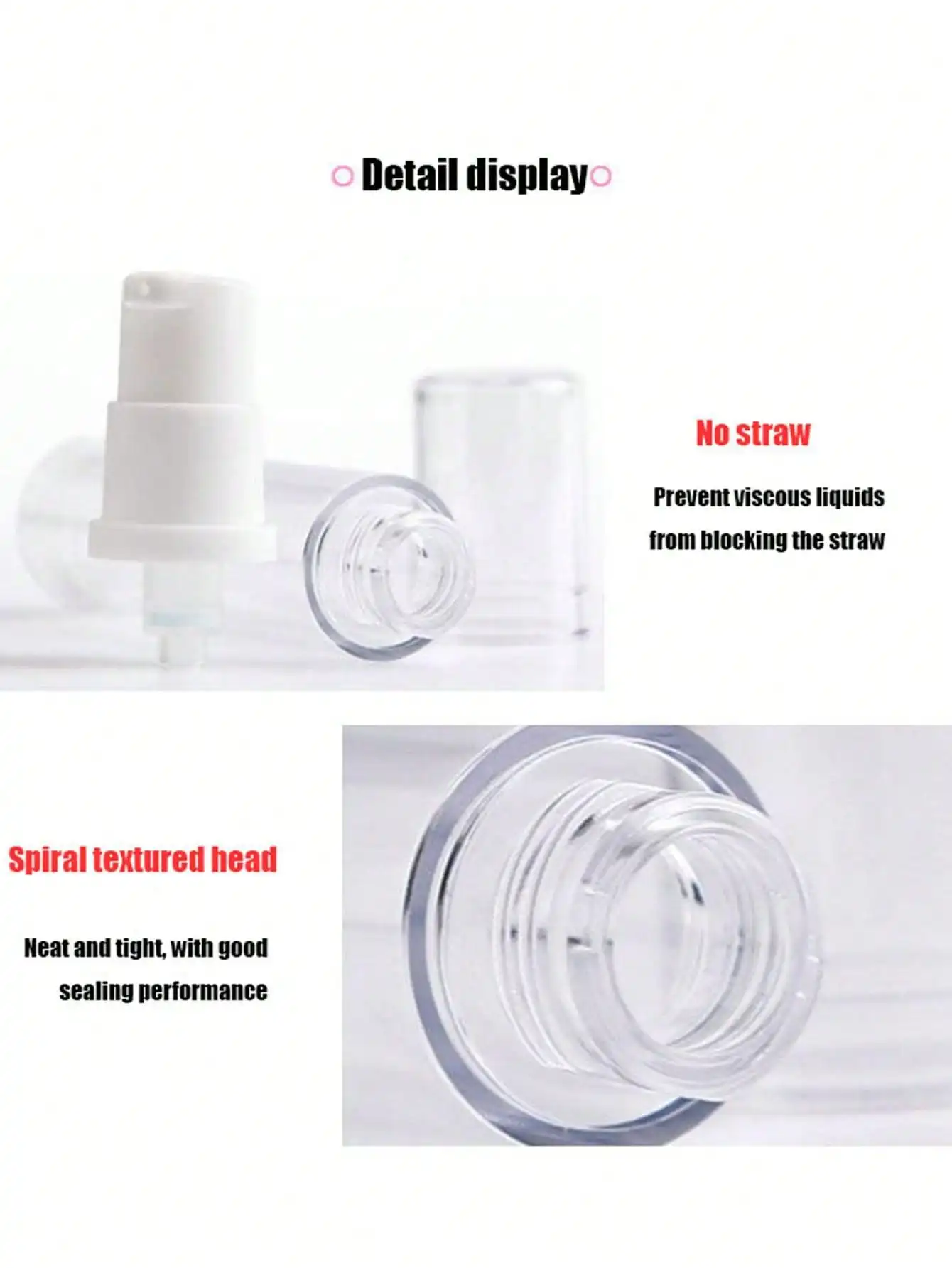 Reiseflaschen-Set, Vakuumflasche, Spray, leere Flasche, Wasseremulsion, flüssige Grundierung, Flasche, tragbare Flasche für ätherische Öle – Detail 5