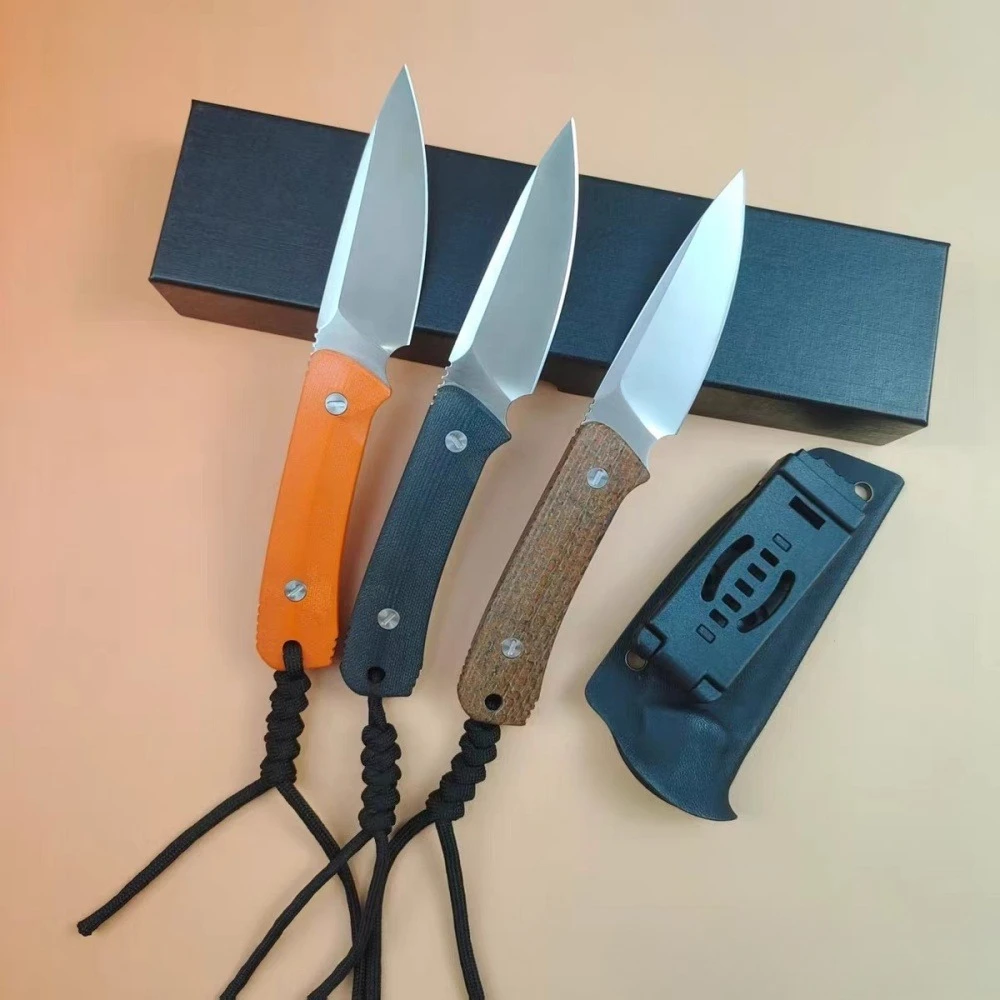 التكتيكية في الهواء الطلق شفرة مثبتة سكين G10 مقبض صلابة عالية 8Cr13Mov شفرة البرية بقاء الدفاع القتال الغابة EDC أدوات