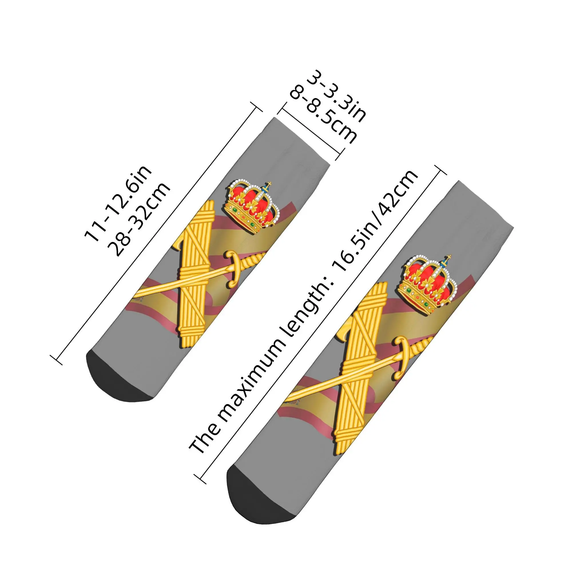Spanish Guard Civil Spain Flag Socks Harajuku High Quality Stockings All Season Socks Accessories for Man Woman Birthday Present