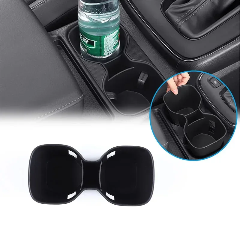 Water Cup Holder Storage Cup Box for Honda CR-V 2023 CRV 6th Anti-Slip Shock-Absorbing Center Console Organizer Accessories