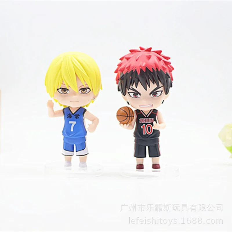 Cartoon Kuroko's Basketball Tetsuya Kagami Miniature Action Figures Toys Model Cake Car Interior Desktop Ornament Accessories