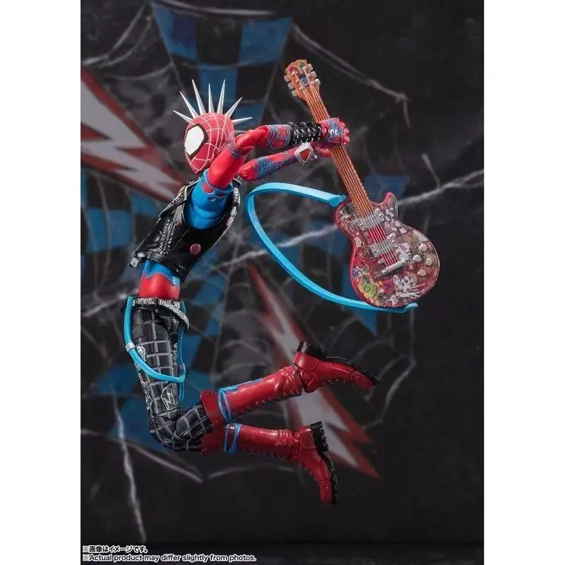 

100% Original Bandai SH Figuarts Shf Spider Punk Man Action Figure Across The Spider Verse Genuine in Stock Anime Figura Toys