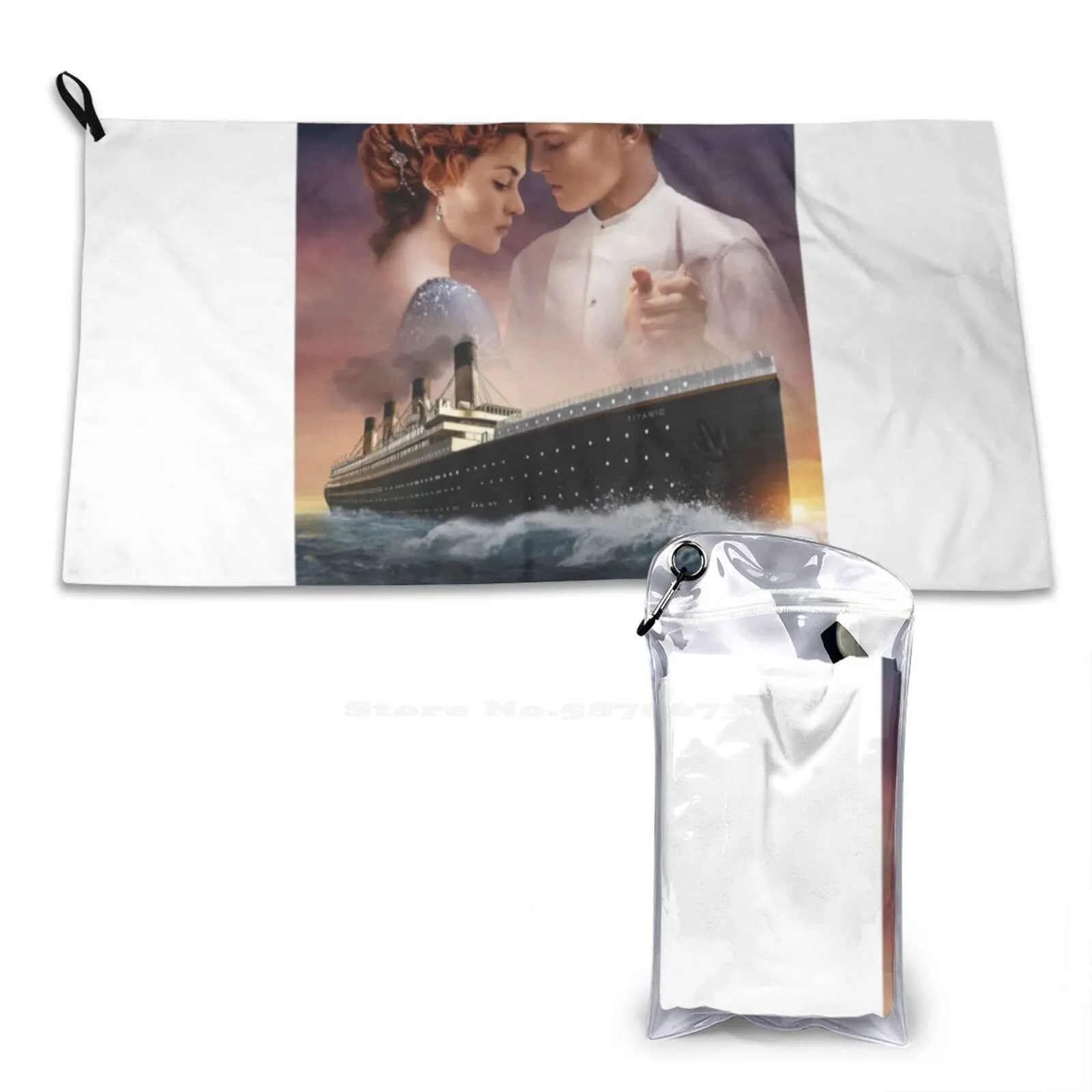 Titanic Quick Dry Beach Towel Microfiber Bath Towels Jack Dawson Movie 90S Rose Dewitt Bukater Epic Romance Fanart