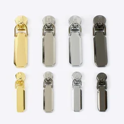 Meetee 10Pcs 3# 5# Zipper Sliders for Nylon Metal Zips Jacket Coat Zippers Pull Head DIY Garment Sew Zip Puller Accessories