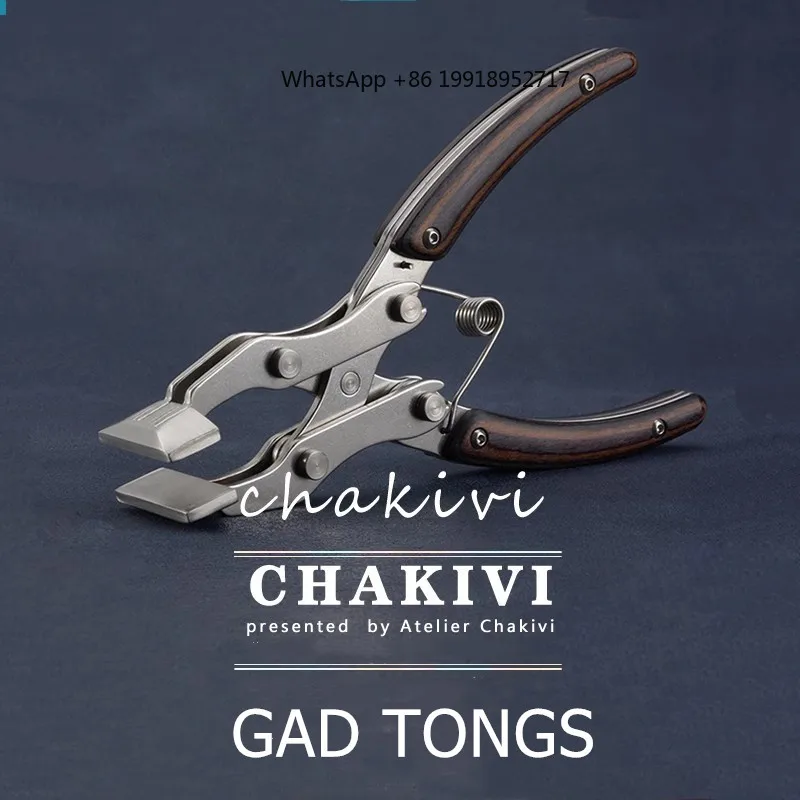 Chakivi Leather Parallel Pliers With Integrated Collet, 35mm Jaw And 0-13mm Opening For DIY Leather Crafting Tools