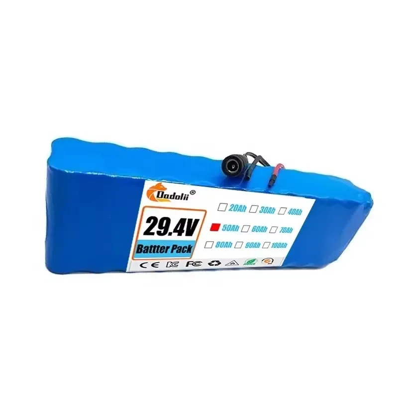 Rechargeable Lithium-Ion Battery Pack 40000mAh 29.4V New 7S3P Configuration with Charger 18650 Cells for Electronics