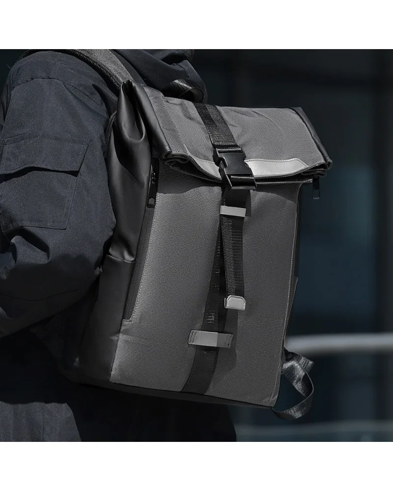 Commuter college student schoolbag travel backpack leisure large capacity waterproof computer bag backpack men's senior sense