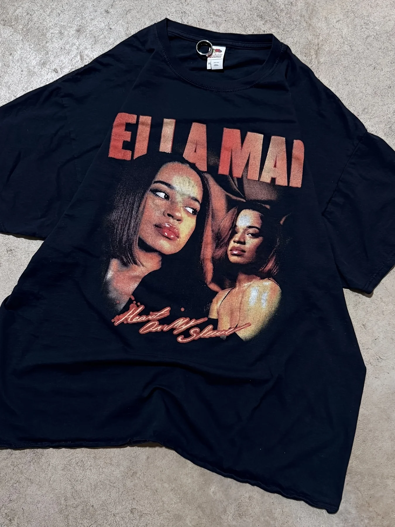 Women's Double-sided Splicing Damaged Open-toe Pattern Versatile T-shirt, Soft, All-season Casual Street Style Must-have Single Item, All-match Four-season Style, Great Value for Daily Wear and The Perfect Christmas Gift for Fans and Friends - 220G
