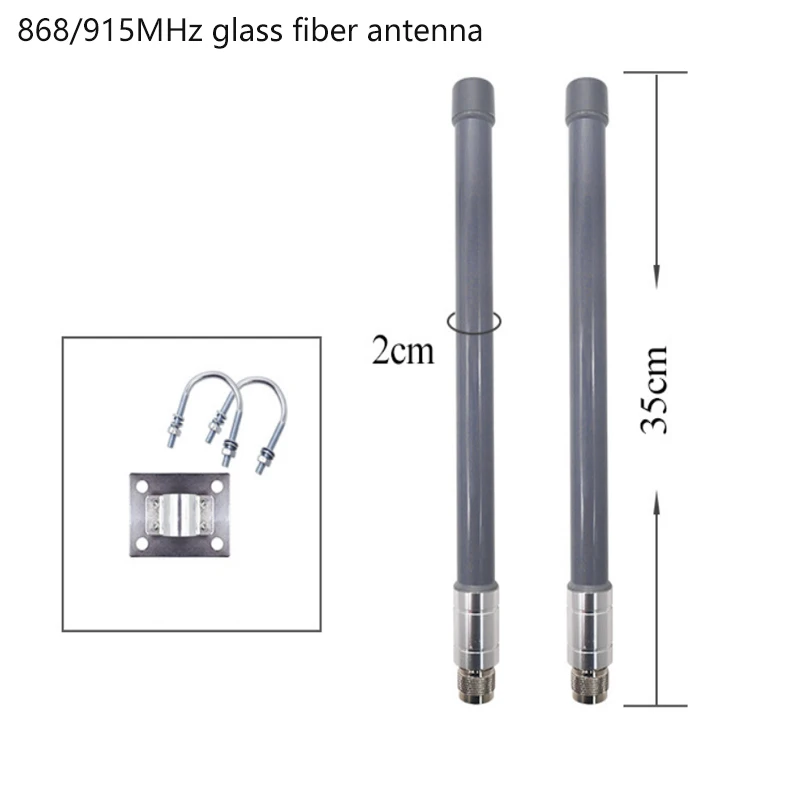 Free Shipping Lora System Data 868 915 Mhz Glass Fiber Omnidirectional Antenna Lnternet of Things Acquisition High Gain Waterpro