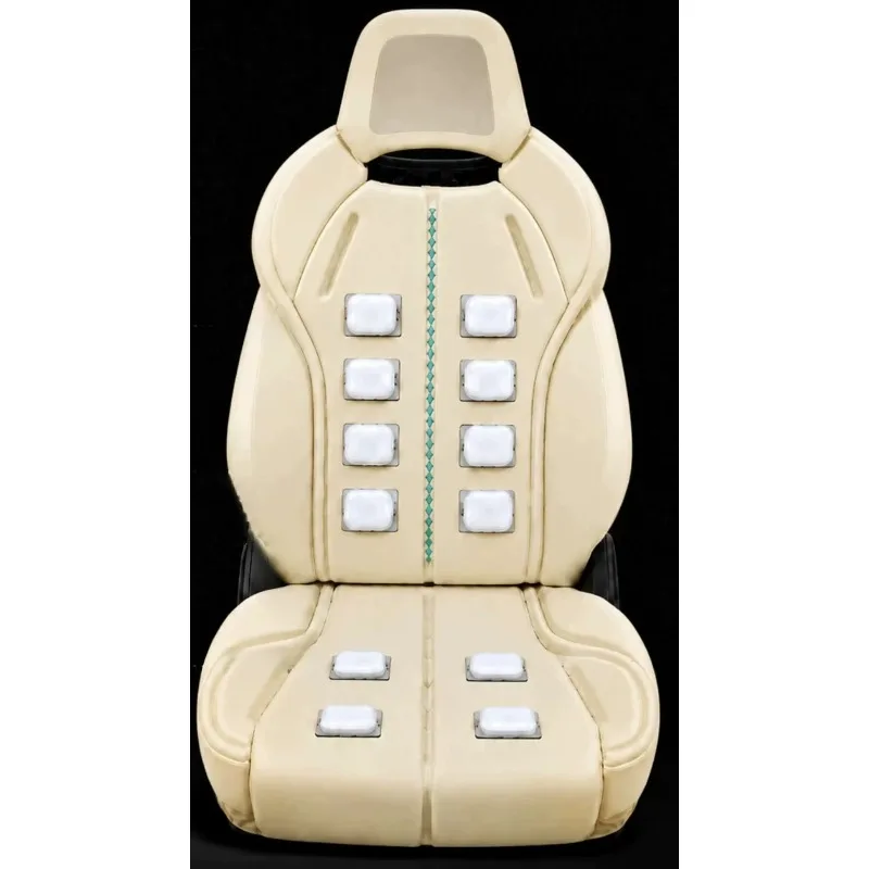 12-Point Air Massage Car Seat Cushion  Adjustable Lumbar Support Waist Pillow  Ergonomic Car Sea Massager for Driver