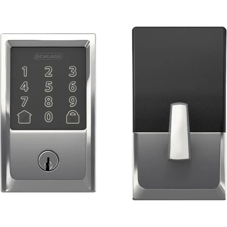 

Encode Smart WiFi Deadbolt с отделкой века из яркого хрома