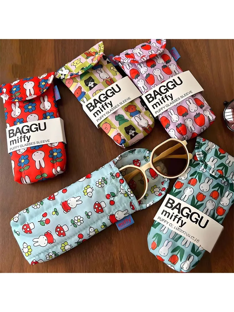 Urocza torba do przechowywania okularów Miffy, słodkie królicze okulary przeciwsłoneczne, kreskówkowe okulary ochronne z magnetycznym zapięciem, zabawka na prezent. — zdjęcie 2