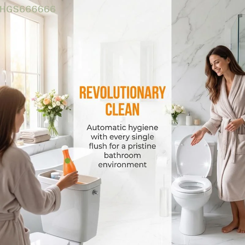 Bowling Ball Toilet Cleaner Bottle Fast Action Scale Remover Deodorizes Bathroom for Home and Hotel Use view 3