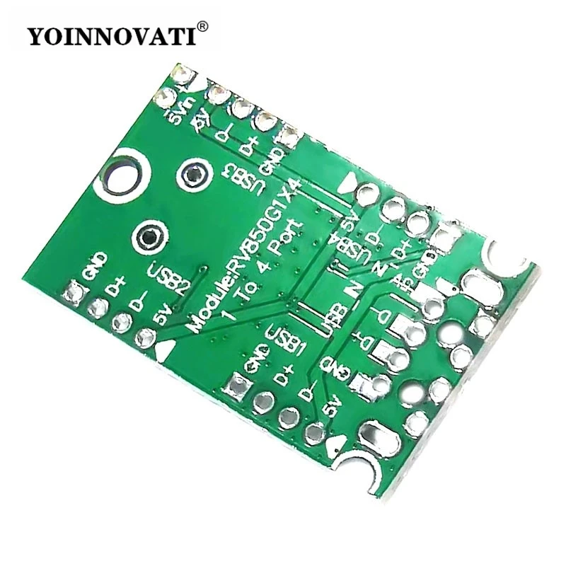 1pcs USB2.0 Expansion Module HUB Concentrator 1 Minute 4 1 Drag 4 Interface Transfer Development Board Drive-Free