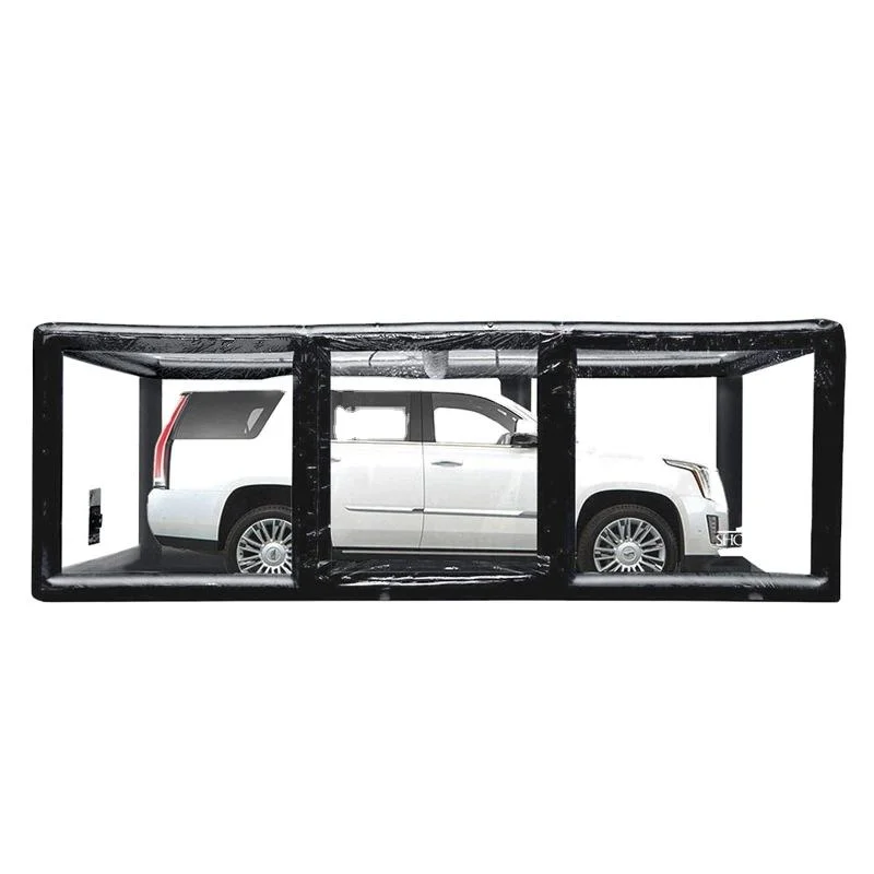 Wysokiej jakości przezroczysty namiot dmuchany fabrycznie wykonany na zamówienie z PVC, przezroczysty namiot dmuchany typu bubble, namiot dmuchany do samochodu.