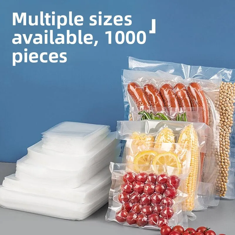 Food Grade Thickened Home Use Sealing Machine Special Net Pattern Vacuum Bag Food Compression Packaging Freshness Preservatio...