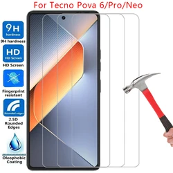 screen protector for tecno pova 6 pro neo protective tempered glass on techno pova6 6pro 6neo 5g phone film glas 9h tehno texno