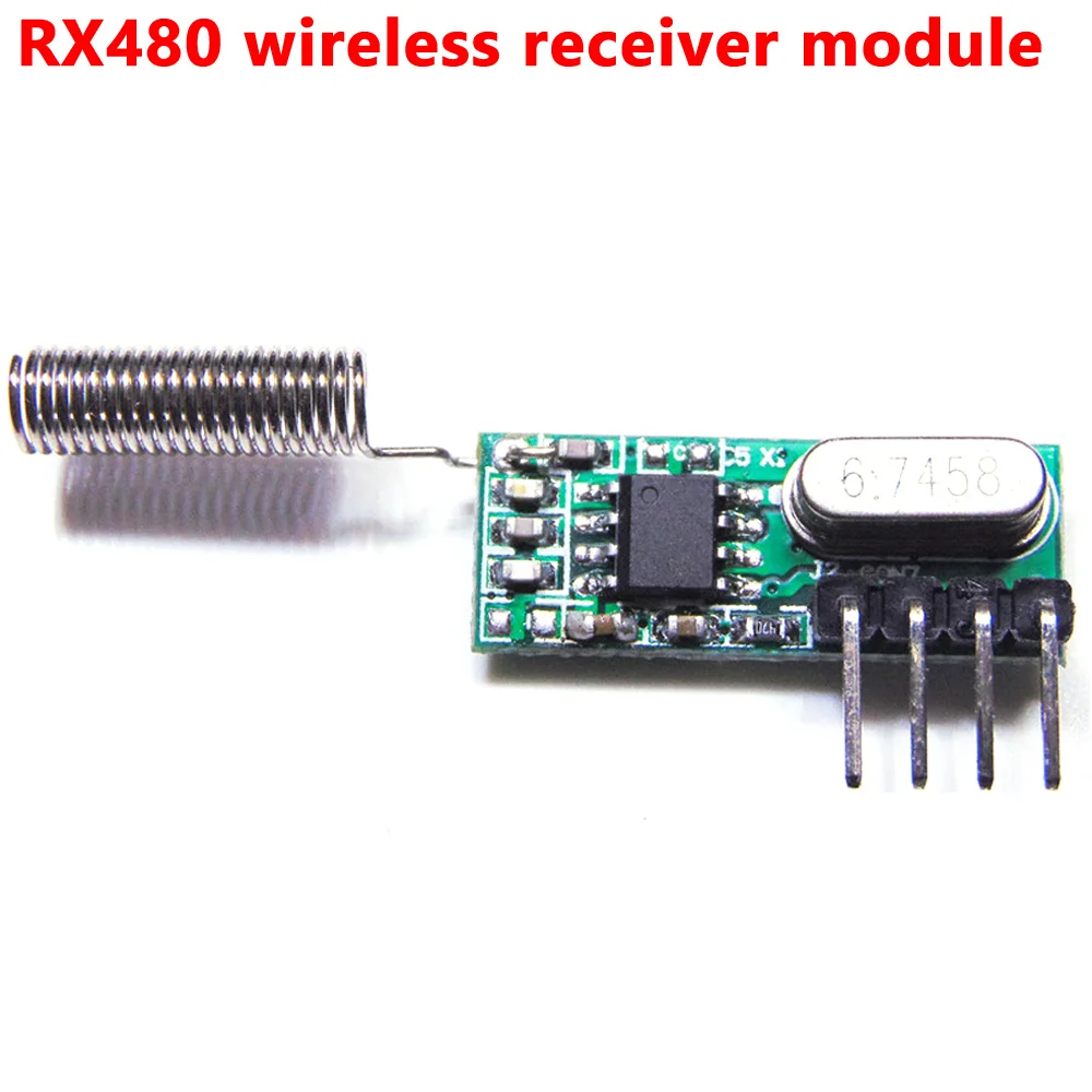 

10pcs 433MHz Superheterodyne RF Receiver Module 3.3V-5.5V Wireless RF Receiver with Antenna Remote Control Receiver for Arduino