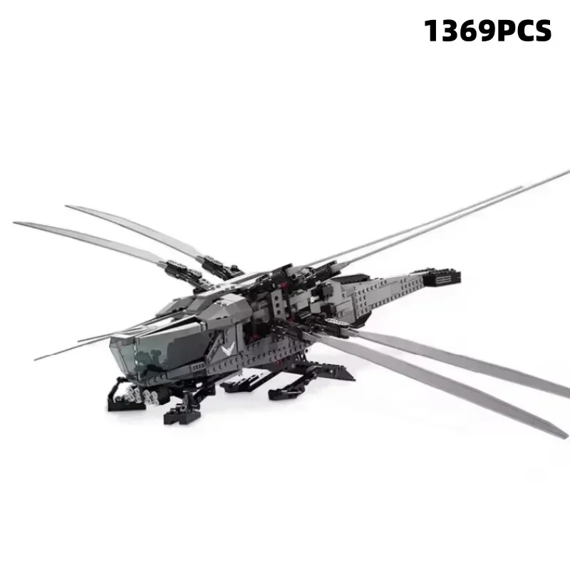 1369 elementów – zestaw do budowania modelu helikoptera „Ornithopter Dune”, wysokiej jakości klocki, zabawka do samodzielnego montażu, idealny prezent na urodziny dla dzieci. — 2
