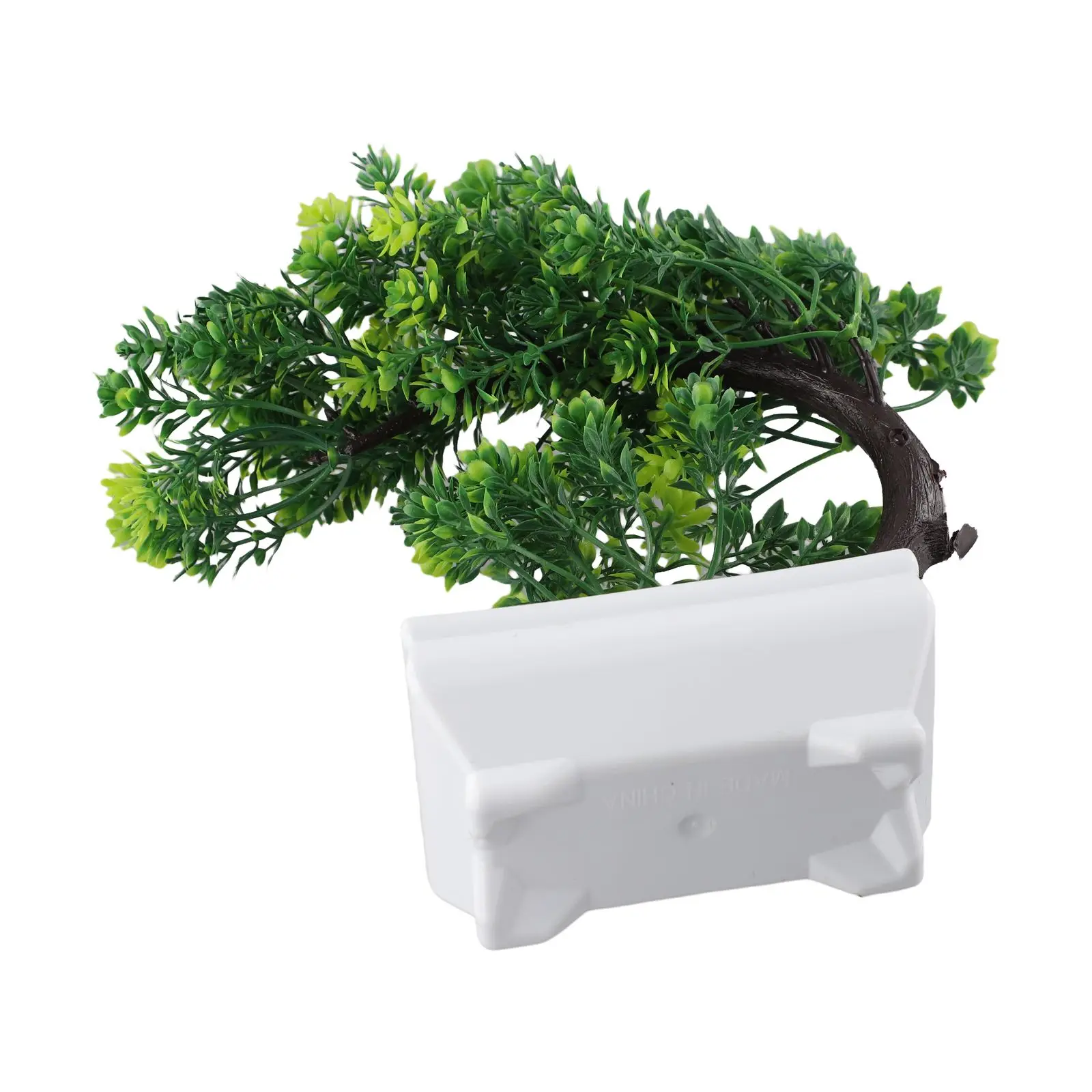 Fake indoor bonsai tree with elegant shape fits into contemporary classic or minimalist interiors no special care instructions